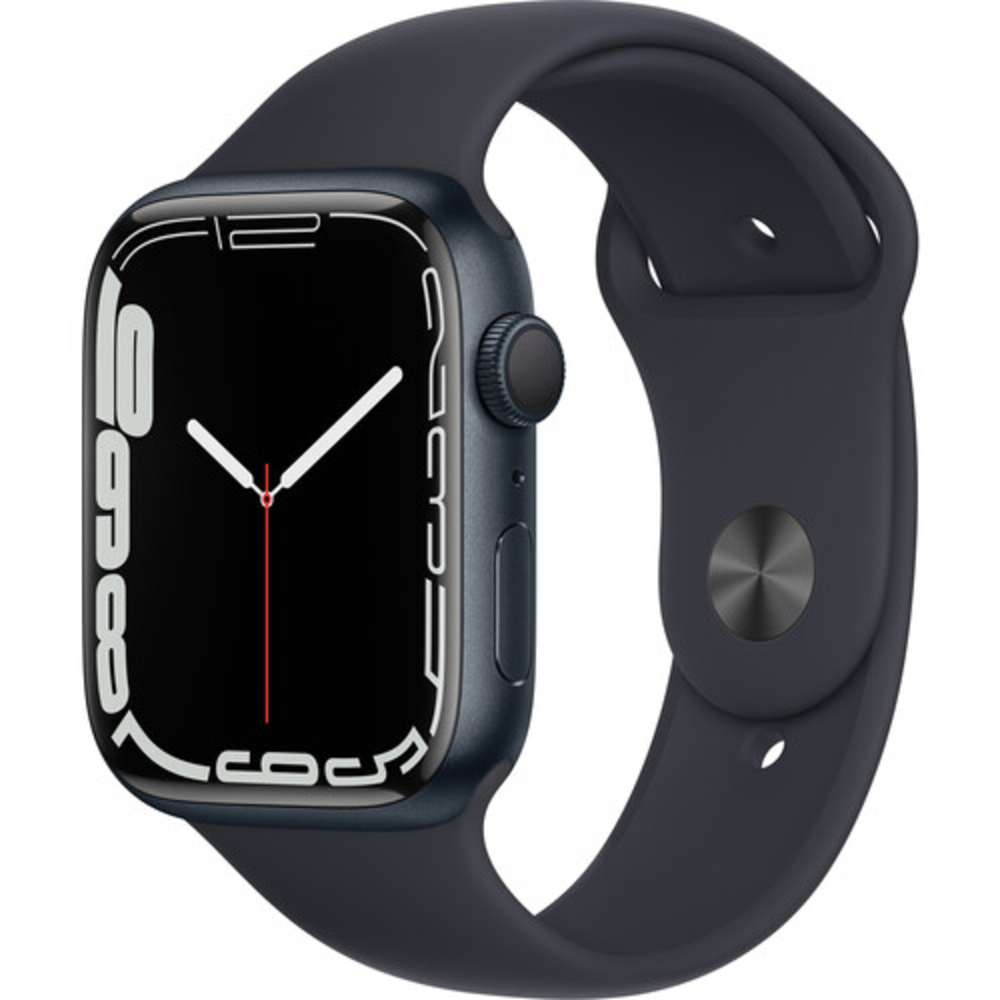 Apple Watch Series 7 45mm GPS Midnight Case Midnight Band MKN53LL/A Good