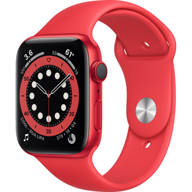 Apple Watch Series 6 40mm GPS Cellular RED Case RED Band Very Good 
